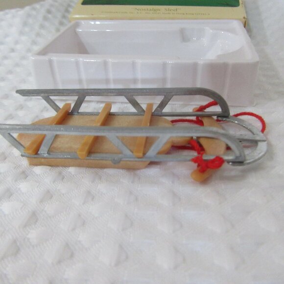 Nostalgic Sled Christmas Ornament 1984 - Picture 3 of 7